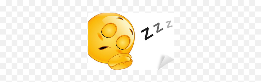 Sleeping Emoticon Wall Mural U2022 Pixers - We Live To Change Happy Emoji,Sleeping Zzz Emoji