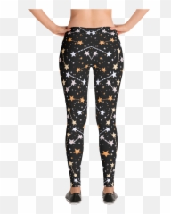 Gold Silver Stars And Dots - Yoga Pants Emoji,Adult Emoji Leggings