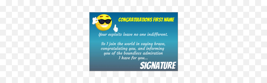 Printable Congratulations Card - Happy Emoji,Congrats Emoticon