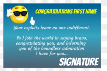 Printable Congratulations Card - Happy Emoji,Congrats Emoticon