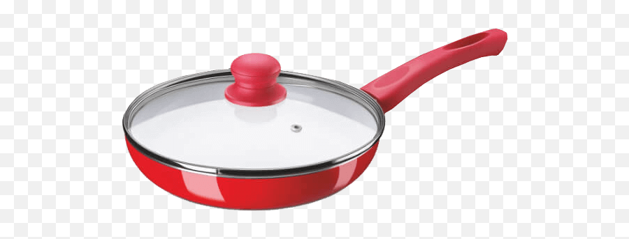 Bajaj Red Ceramic Coated Frying Pan - Bajaj Fripan Emoji,Frying Pan Emoji