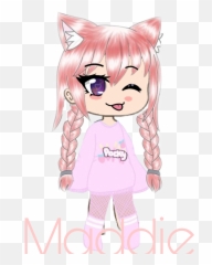 Gacha Maddie Likes Pink And Like - Fictional Character Emoji,Ice Cream Queen Emoji
