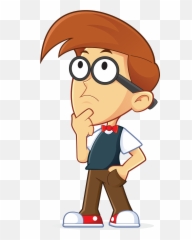 Download Thought Thinking Cartoon Man Download Hd Png - Transparent Cartoon Thinking Man Emoji,Free Easter Emoticons For Cell Phone