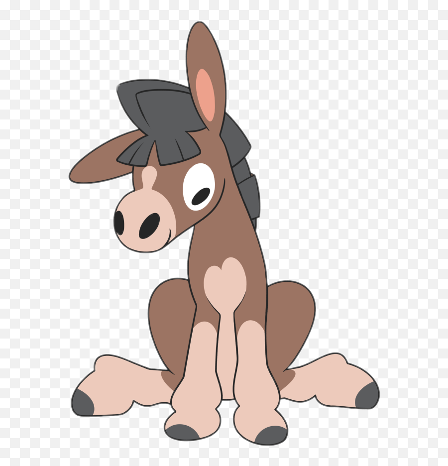 Mudbray Scdonkey Donkey Pokemon Sticker By Hyper - Animal Figure Emoji,Free Donkey Emojis