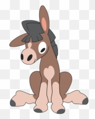 Mudbray Scdonkey Donkey Pokemon Sticker By Hyper - Animal Figure Emoji,Free Donkey Emojis