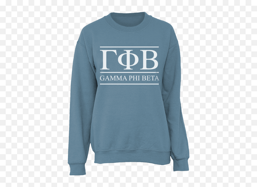 Gamma Phi Beta Letters Sweatshirt - Long Sleeve Emoji,Delga Gamma Phi Emojis