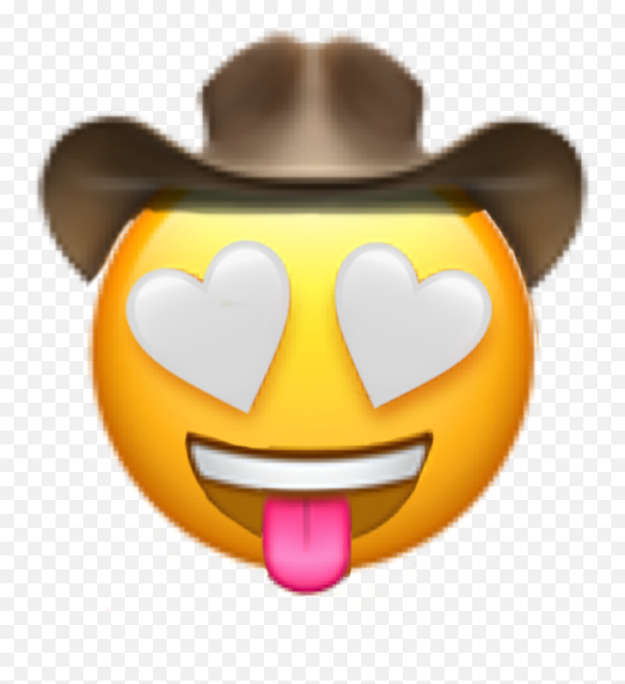 The Most Edited Tul Picsart - Crazy Emoji With Cowboy Hat,Yuki Emoticon