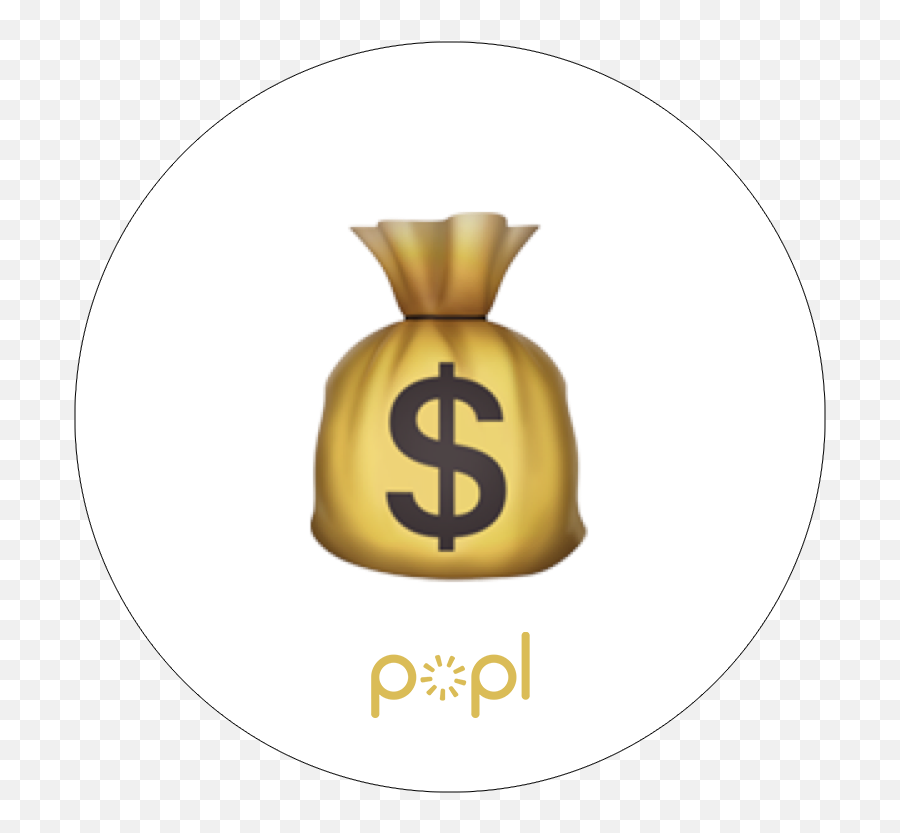Popl Money Emoji Series - Money Bag,Money Emoji