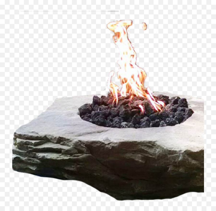 Fireboulder Large Natural Stone Fire - Flame Emoji,Fire Emoji By Kb