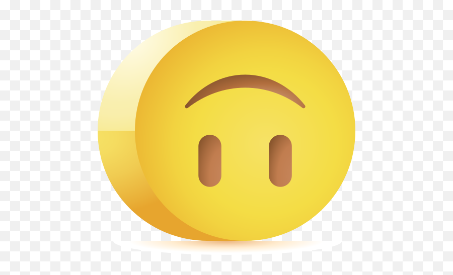 Upside Down - Happy Emoji,Upside Down Face Emoji