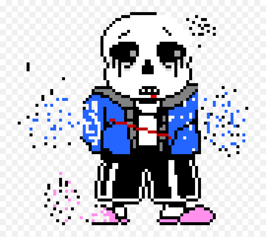 Pixel Art Gallery - Minecraft Sans Pixel Art Emoji,Pixel 2 Blob Emojis