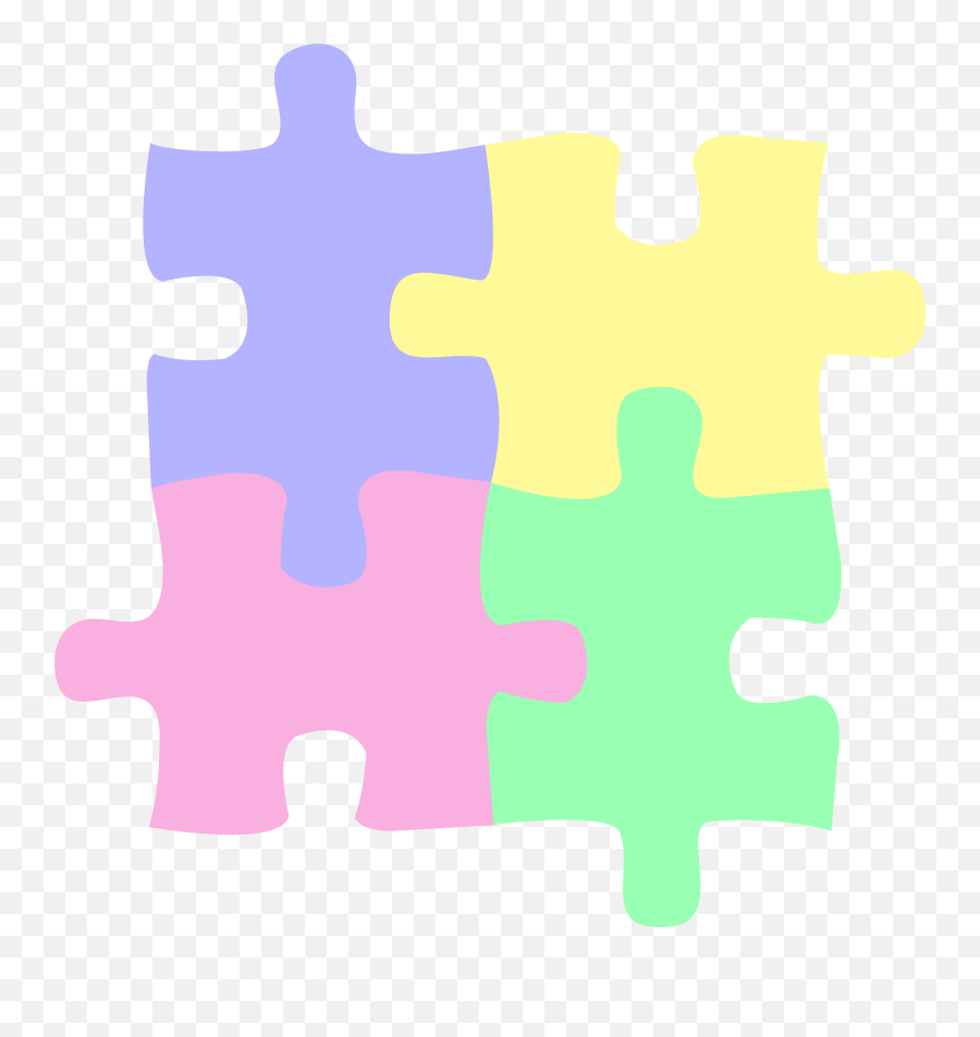 Logo Children Or Autism Puzzle Pastel - Puzzle Pieces Pastel Colors Emoji,New Emojis Puzzle Piece