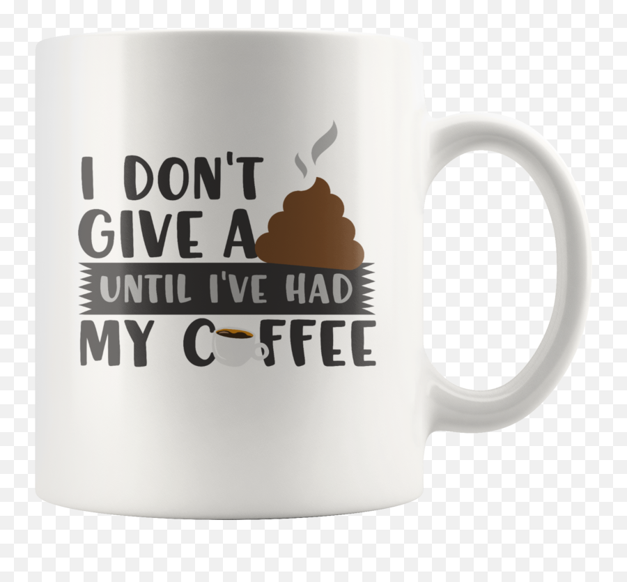 My Coffee Funny Novelty Coffee Mug - Magic Mug Emoji,Shit Emoji Funny