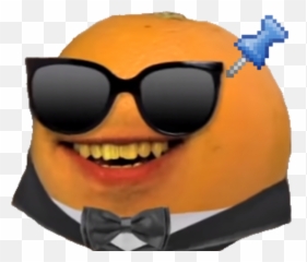 Stickied Orange The Annoying Orange Know Your Meme - Annoying Orange With Shades Emoji,Bowtie Emoticon Moving