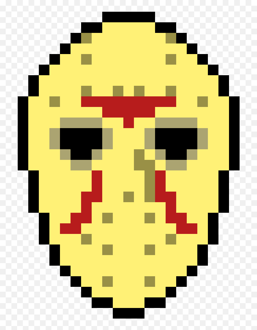 Mask - Jason Mask Pixel Art Emoji,Emoticon Jason Friday 13