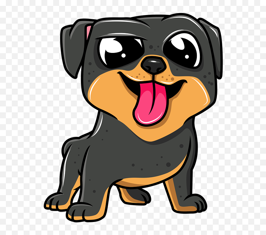 Free Photo Cute Rottweiler Doggie Dog Pup Animal Pet Puppy - Cute Rottweiler Cartoon Emoji,Animated Emoji Emoticons Pixel Fox