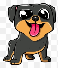Free Photo Cute Rottweiler Doggie Dog Pup Animal Pet Puppy - Cute Rottweiler Cartoon Emoji,Animated Emoji Emoticons Pixel Fox
