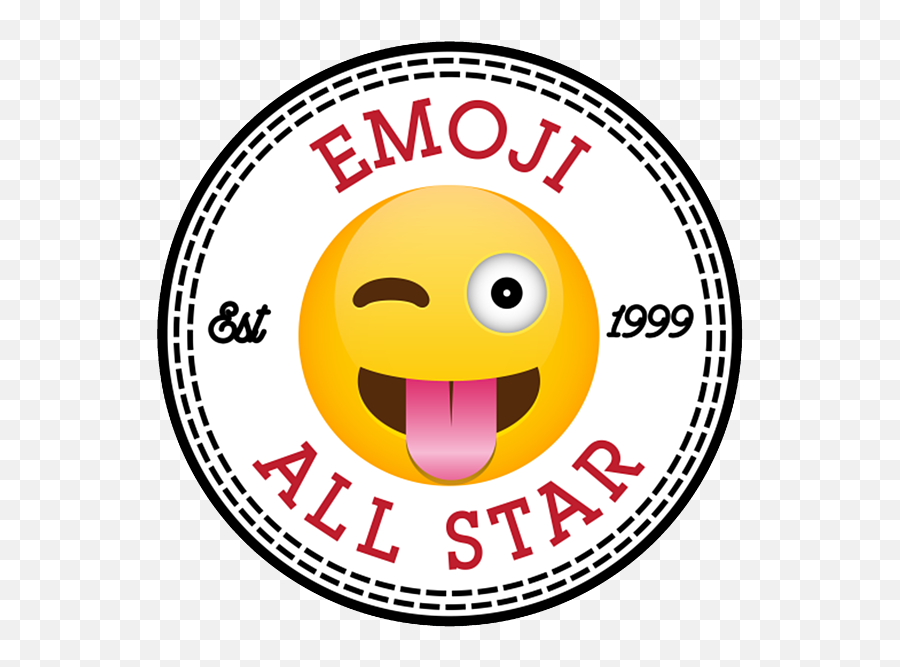 Winky Tongue Emoji All Star Converse Logo Coffee Mug For - Converse All Star,3 Star Like Emoji