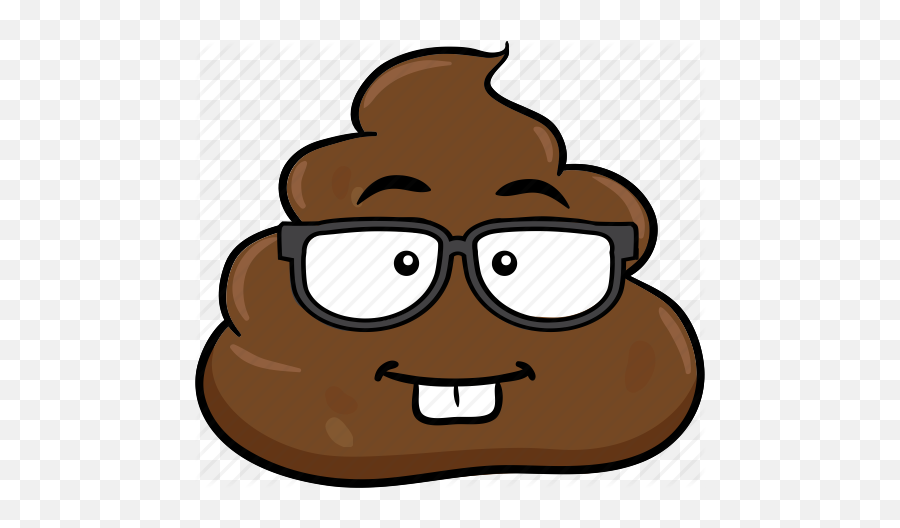 Cartoon Emoji Face Poo Pooh Poop - Shit Emoji With Glasses,Pooh Emoji