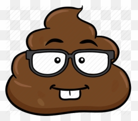 Cartoon Emoji Face Poo Pooh Poop - Shit Emoji With Glasses,Pooh Emoji