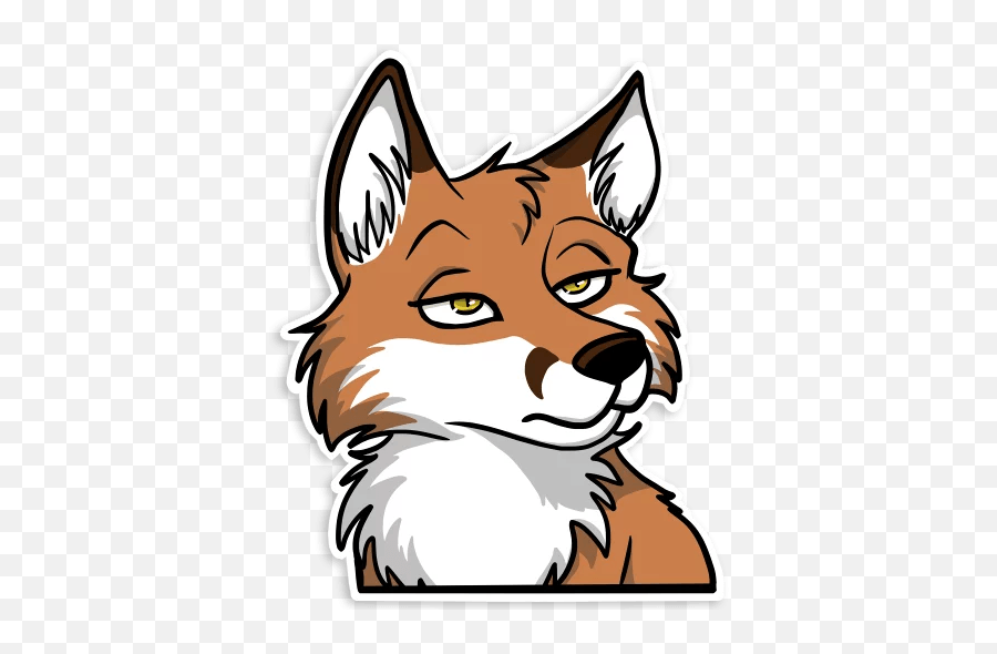 Mood Fox - Telegram Sticker Emoji,Fox Art Emotion