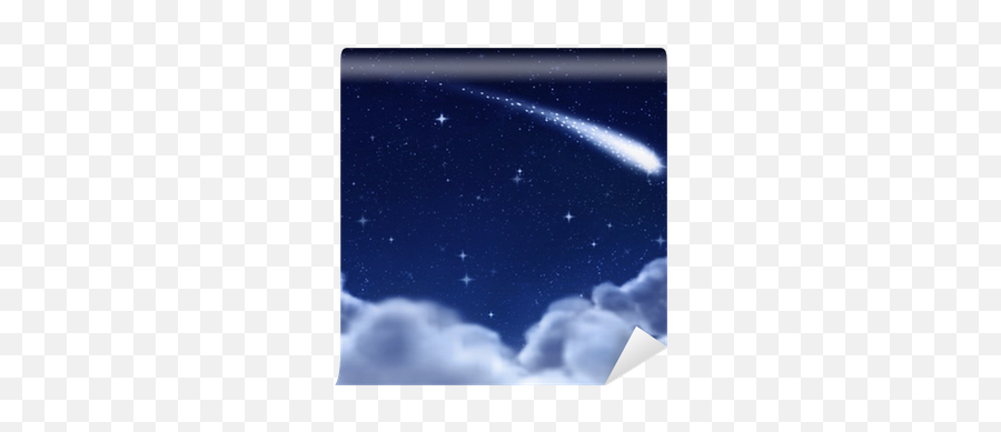 Shooting Star Through Clouds Wall Mural U2022 Pixers - We Live Emoji,Ophone Star Emoji