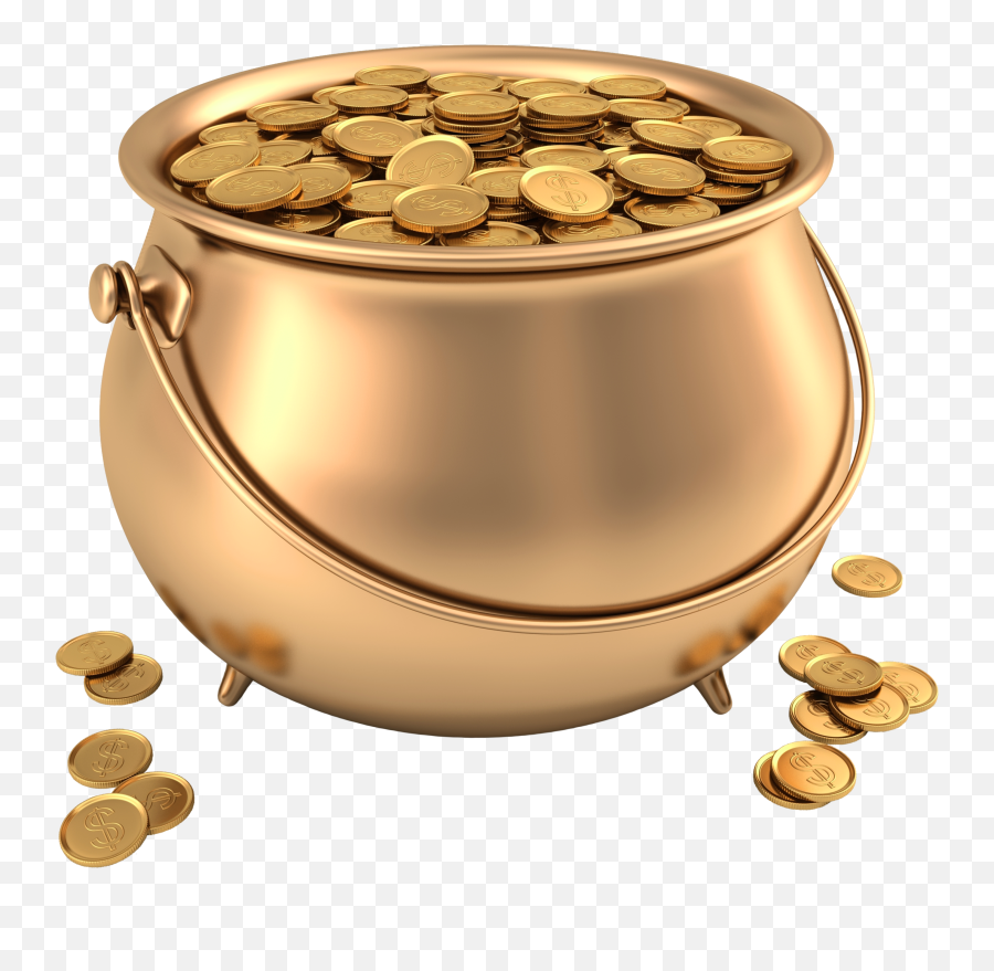Pot Of Gold Wallpapers - Wallpaper Cave Emoji,Gold Coins Emoji
