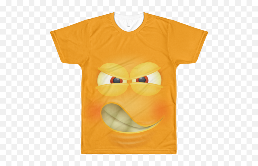 Funny Emoji Png - Menu0027s Funny Angry Face T Shirt Half Red Funny T Shirt Png,Funny Emoji