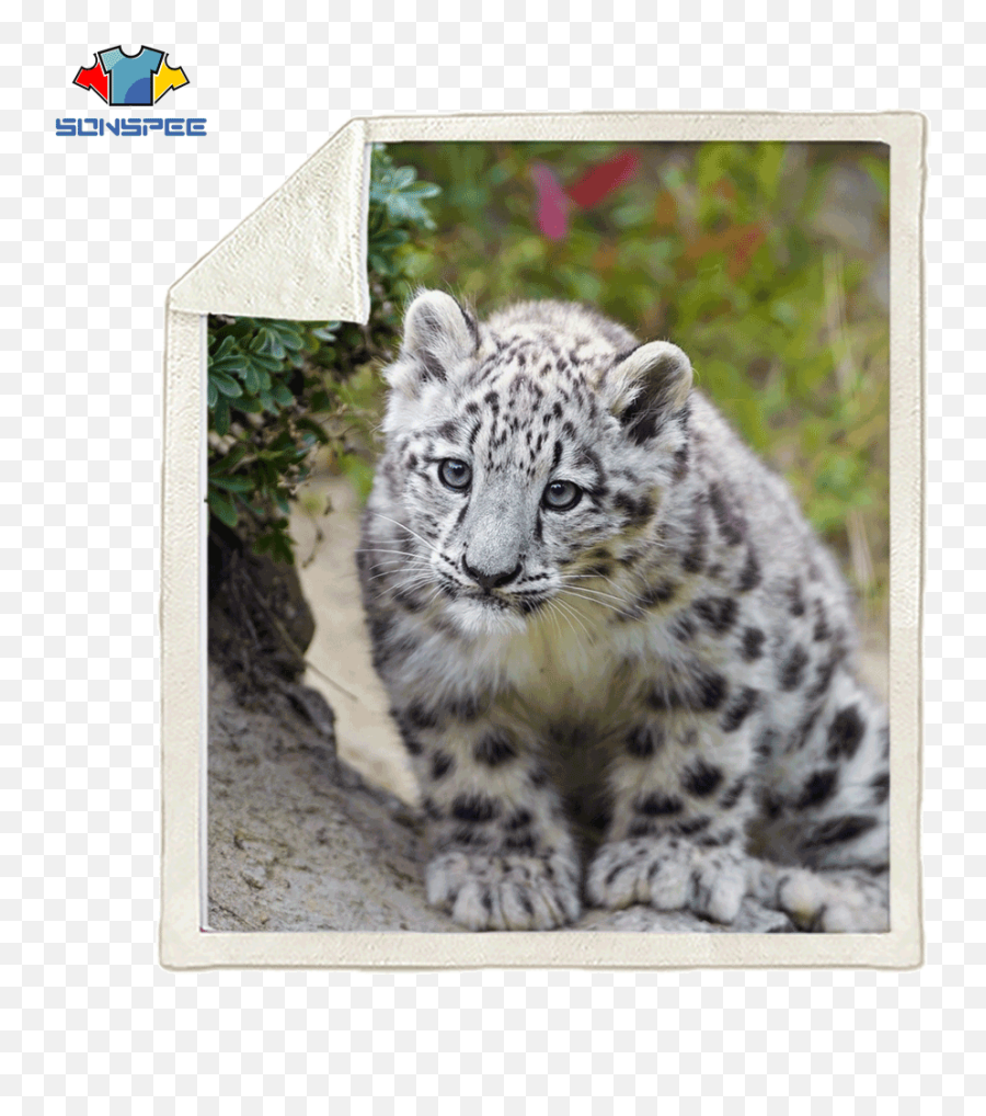 Sonspee Animal Snow Leopard Art 3d Printing Menu0027s Blanket Emoji,Snow Emoji