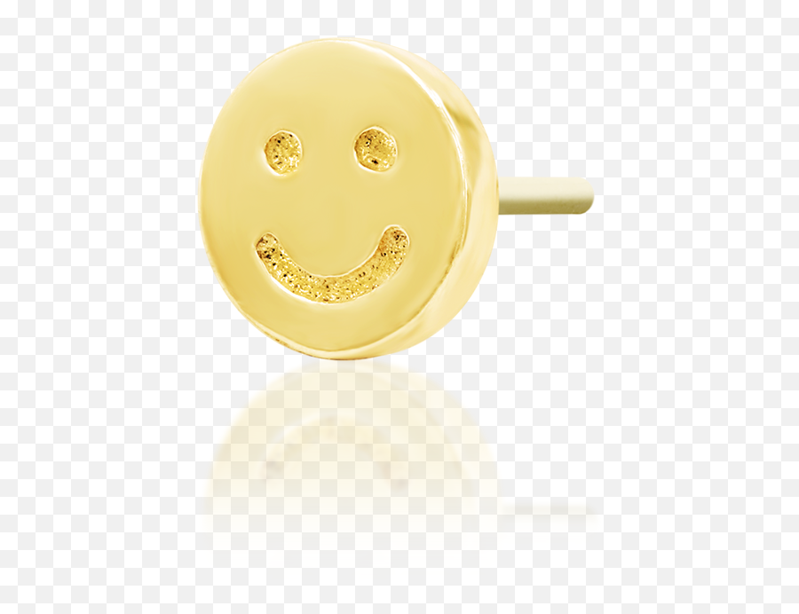 Smile In 14k Gold By Junipurr U2013 Pierced Emoji,Wink Smile Emoji
