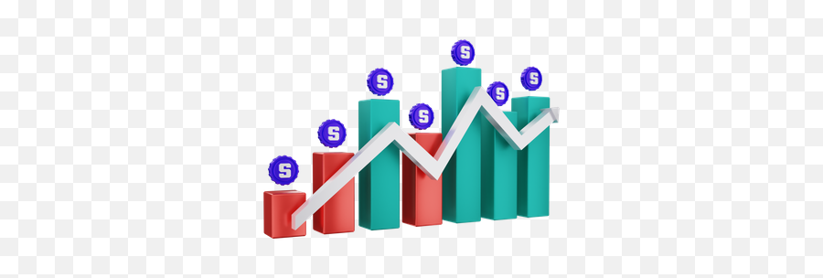 Bearish Trading 3d Illustrations Designs Images Vectors Emoji,Graph Up Emoji