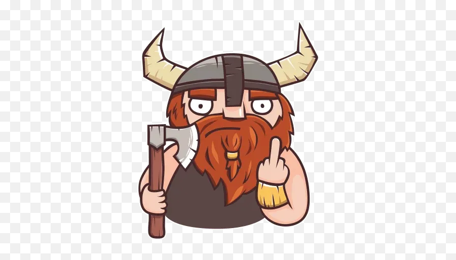 Vikingsu201d Stickers Set For Telegram Emoji,Viking Emoji