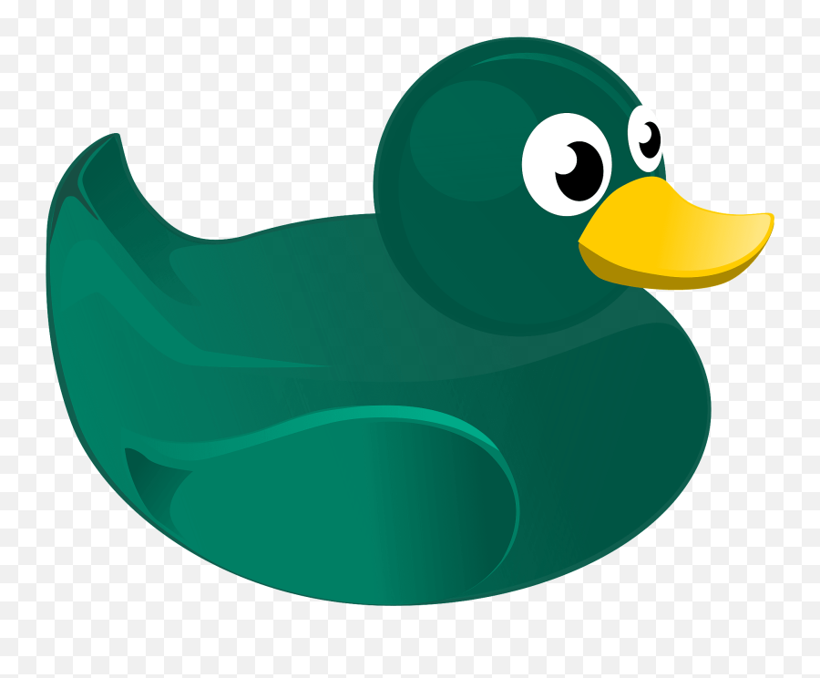 Green Rubber Duck Clipart - Duck Clipart Green Emoji,Rubber Duck Emoji