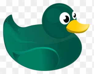 Green Rubber Duck Clipart - Duck Clipart Green Emoji,Rubber Duck Emoji