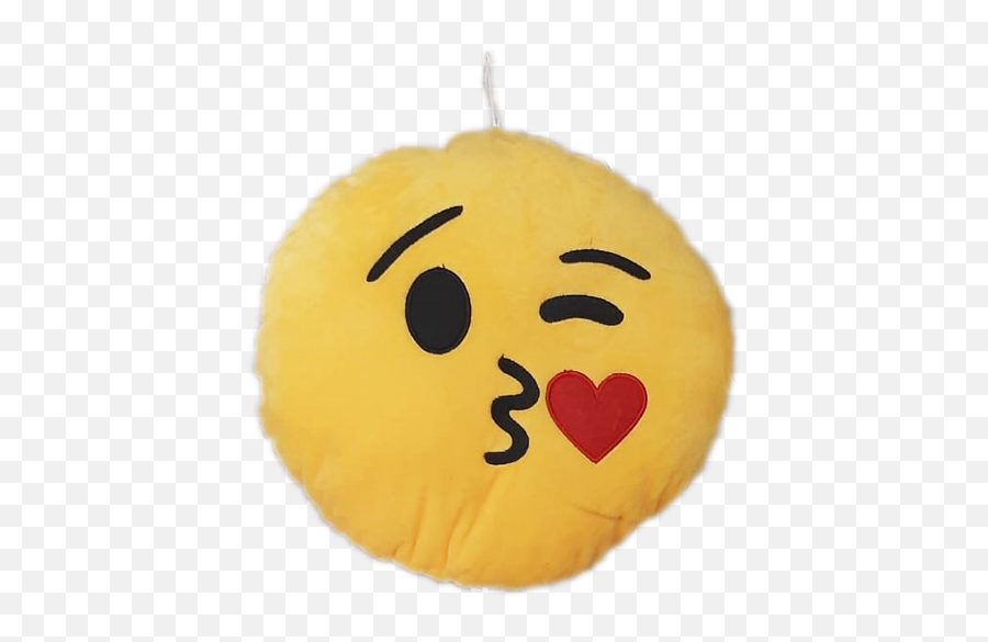 Emoji Kiss Yellow - Happy,Pictures Of Emoji Pillows