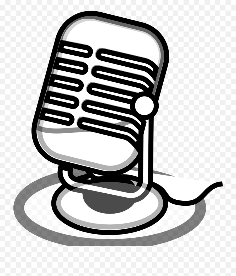 Net Clipart Transparent Net Transparent Transparent Free - Microphone Clipart Black And White Emoji,Guess The Emoji Radio