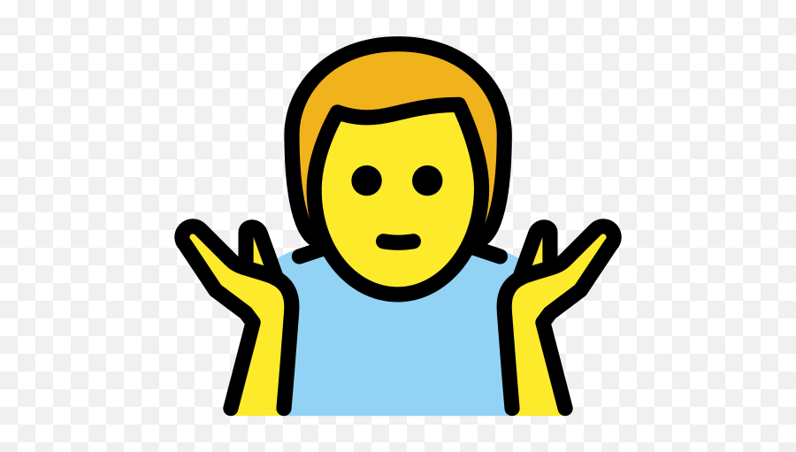 Man Shrugging Emoji - Person Shrugging,Oh Well Emoji