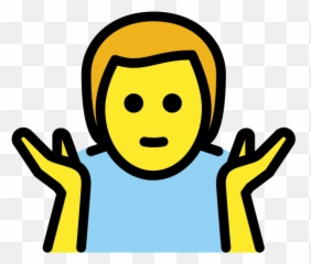 Man Shrugging Emoji - Person Shrugging,Oh Well Emoji