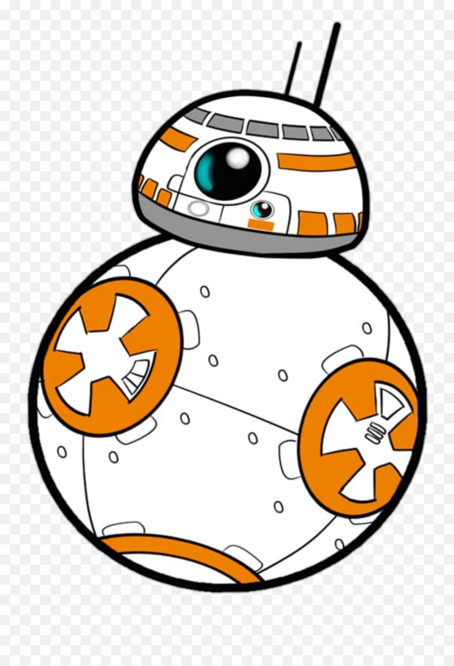 Picsart Starwars Disney Sticker - Cartoon Bb8 Star Wars Emoji,Do Droids Have Emoji