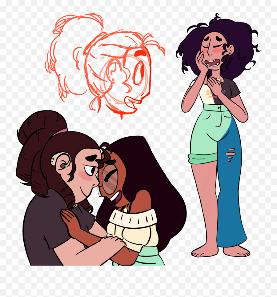 Cotton Candy Stevonnie - Steven Universe Connie Body Swap Emoji,Emotion Candy