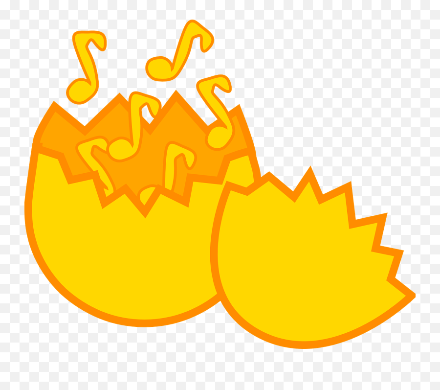 Emoticon Smiley Yellow Png Clipart - Gambar Kartun Telur Menetas Emoji,Emoticon Kiss Easter Basket