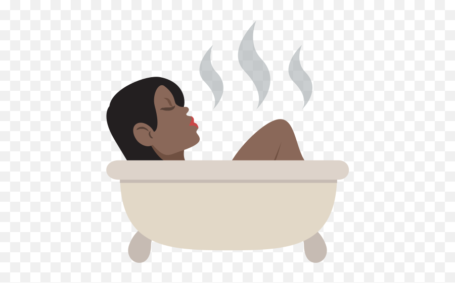 Person I Badekar Hudtype 6 Emoji Høyoppløselig Stort - Transparent Bath Emoji,Flamme Emoji Png