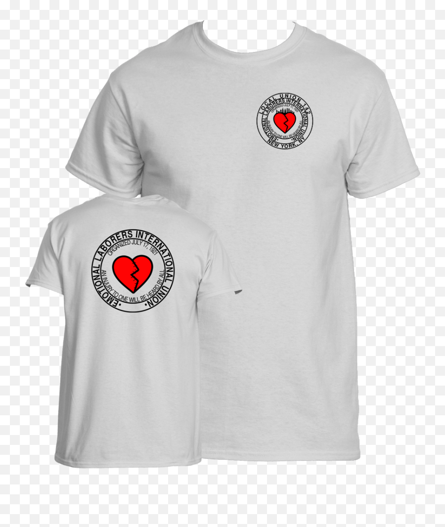 New York City Emotional Laborers Union - Concrete Shirt Emoji,Emotinally Detached But Wear Emotion On Sleeve