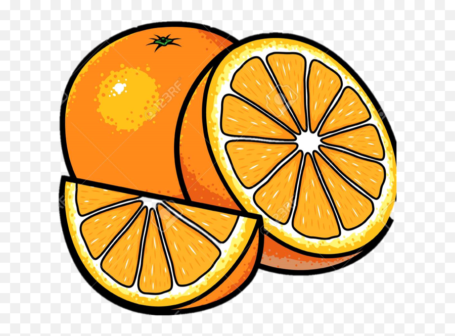 Food - Baamboozle Cartoon Image Of Orange Fruit Emoji,6 Lemon Emojis