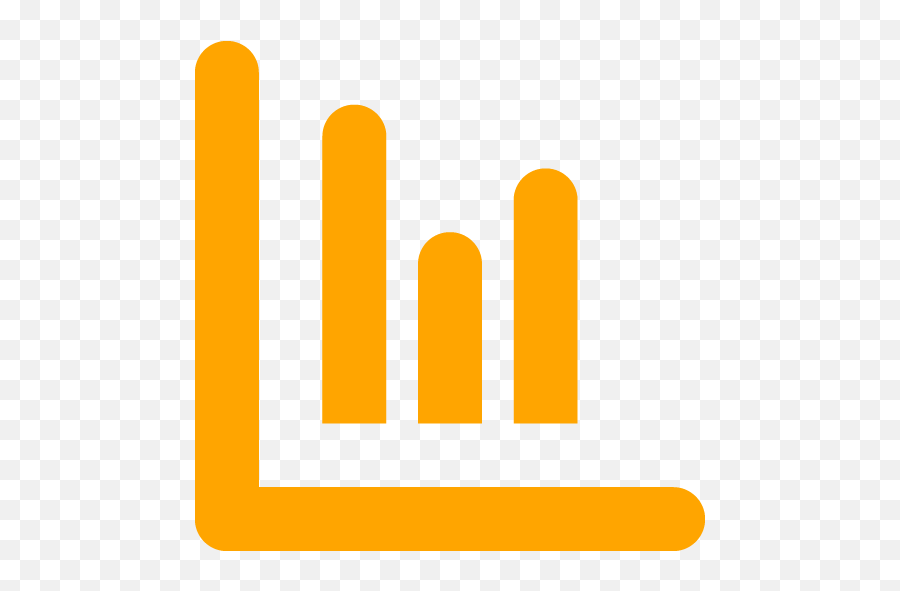 Orange Line Chart Icon - Free Orange Chart Icons Chart Ico Emoji,Line Emoticon James