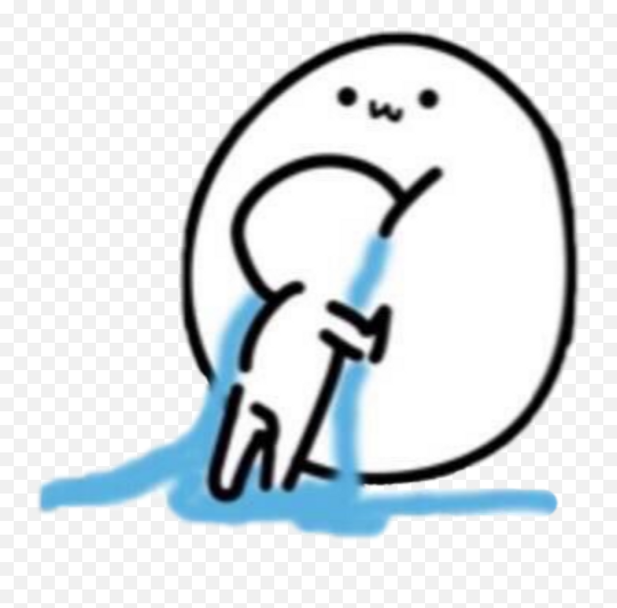 Sticker Cry Cute Crying Tears Meme Clipart - Full Size Cry Sticker Emoji,Crying Jordan Emoji