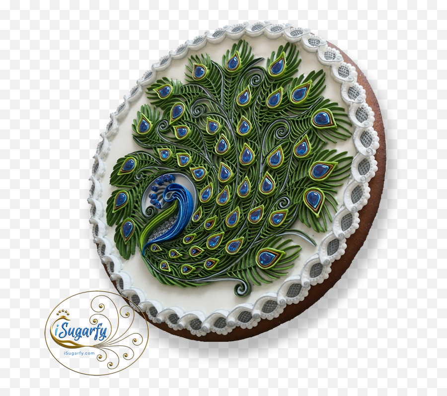 Isugarfy - Isomalt Portfolio Peacock Cookies Emoji,Jolly Green Giant Emoticon