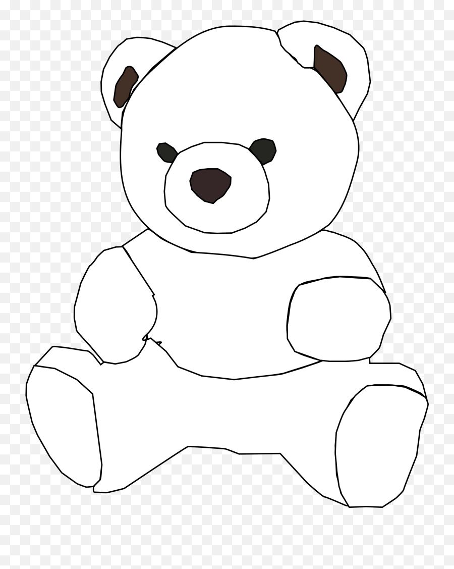 Teddy Bear Black And White Png Images Emoji,Teddy Bears Svg Emoticon Set