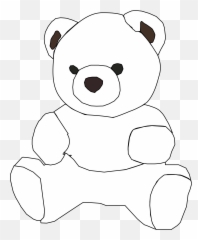 Teddy Bear Black And White Png Images Emoji,Teddy Bears Svg Emoticon Set