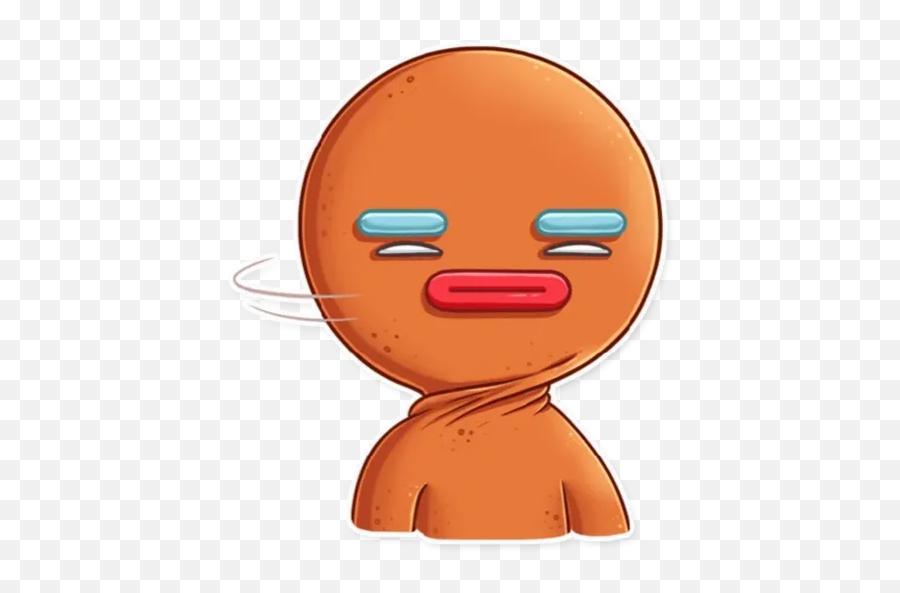 Ginger Cookie Stickers For Whatsapp - Gingy Face Emoji,Ginger Emojis